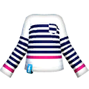 White Striped LS